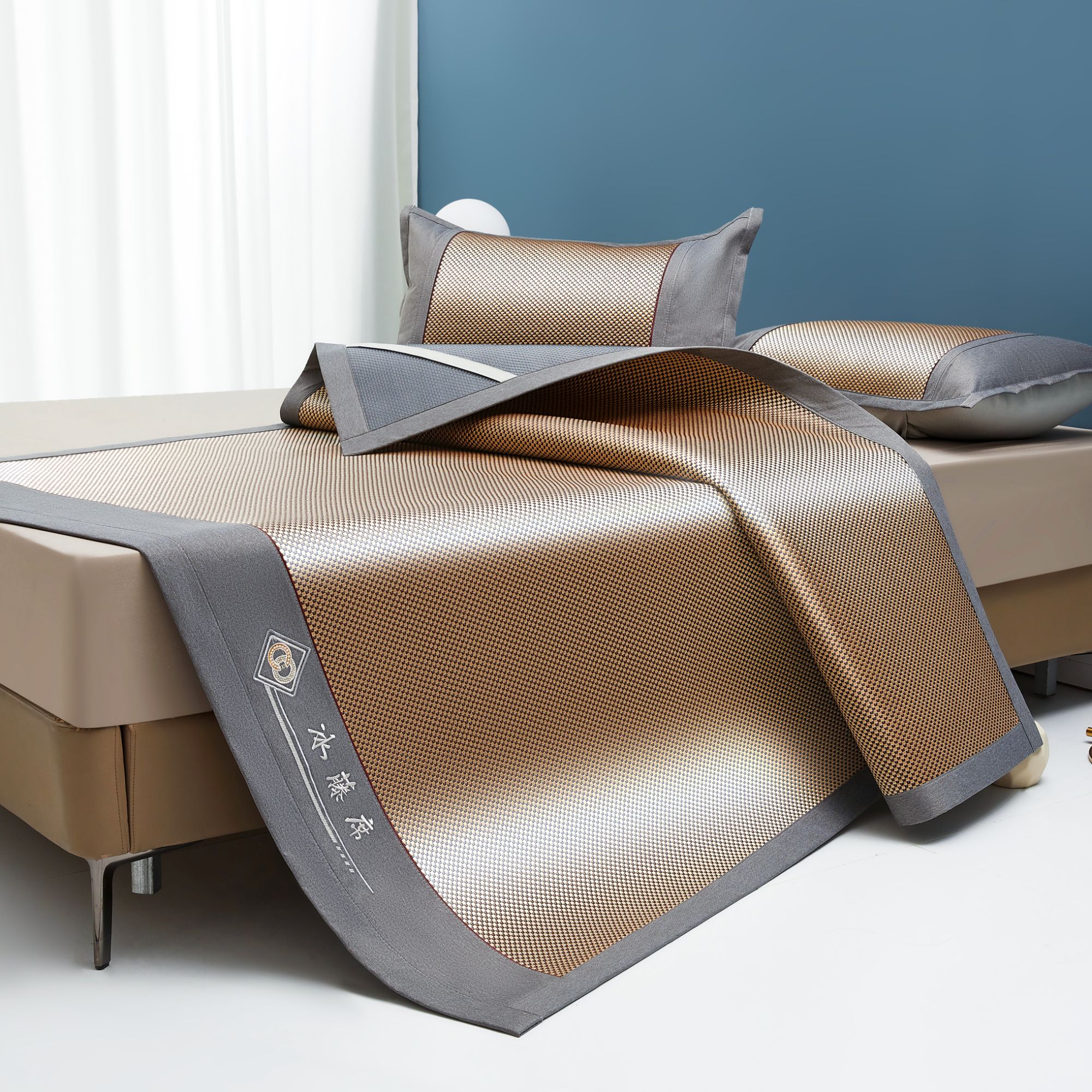 【栋家居】冰藤凉席家用可折叠单双学生宿舍儿童席夏天凉席子