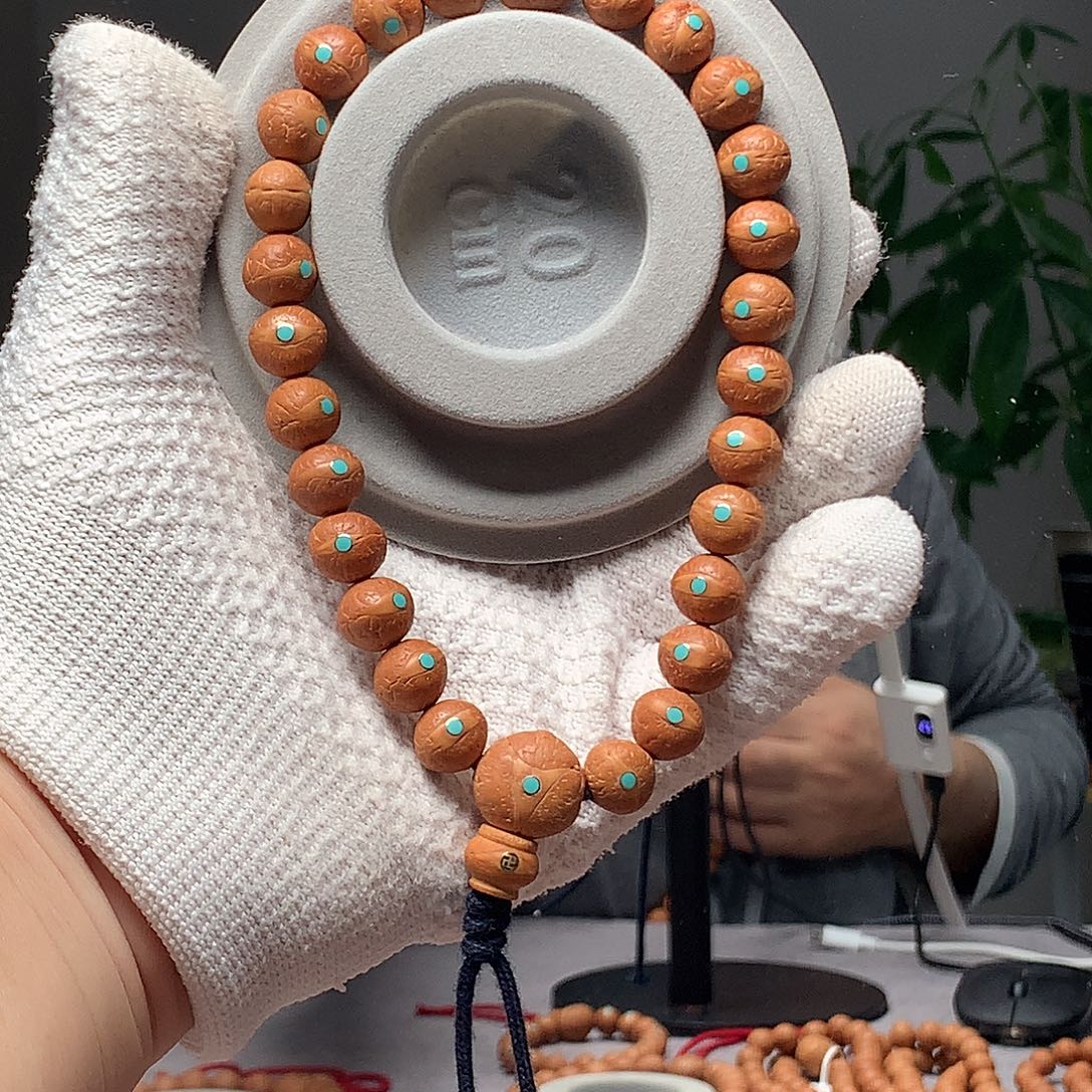 凤眼菩提手串25年尼泊尔小12单仓手持松钉款