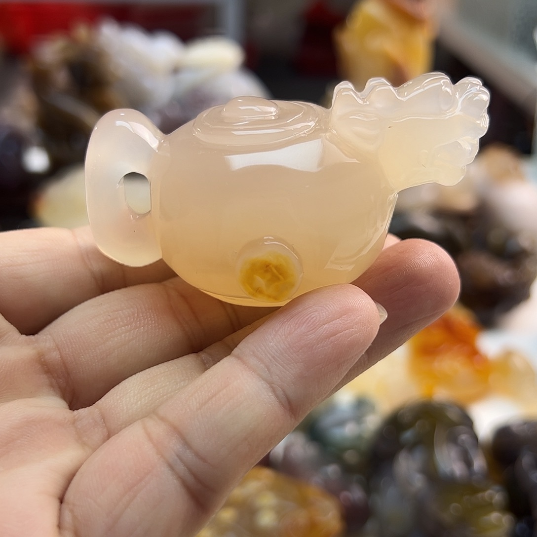 玛瑙/玉髓未镶嵌吊坠(不含链)