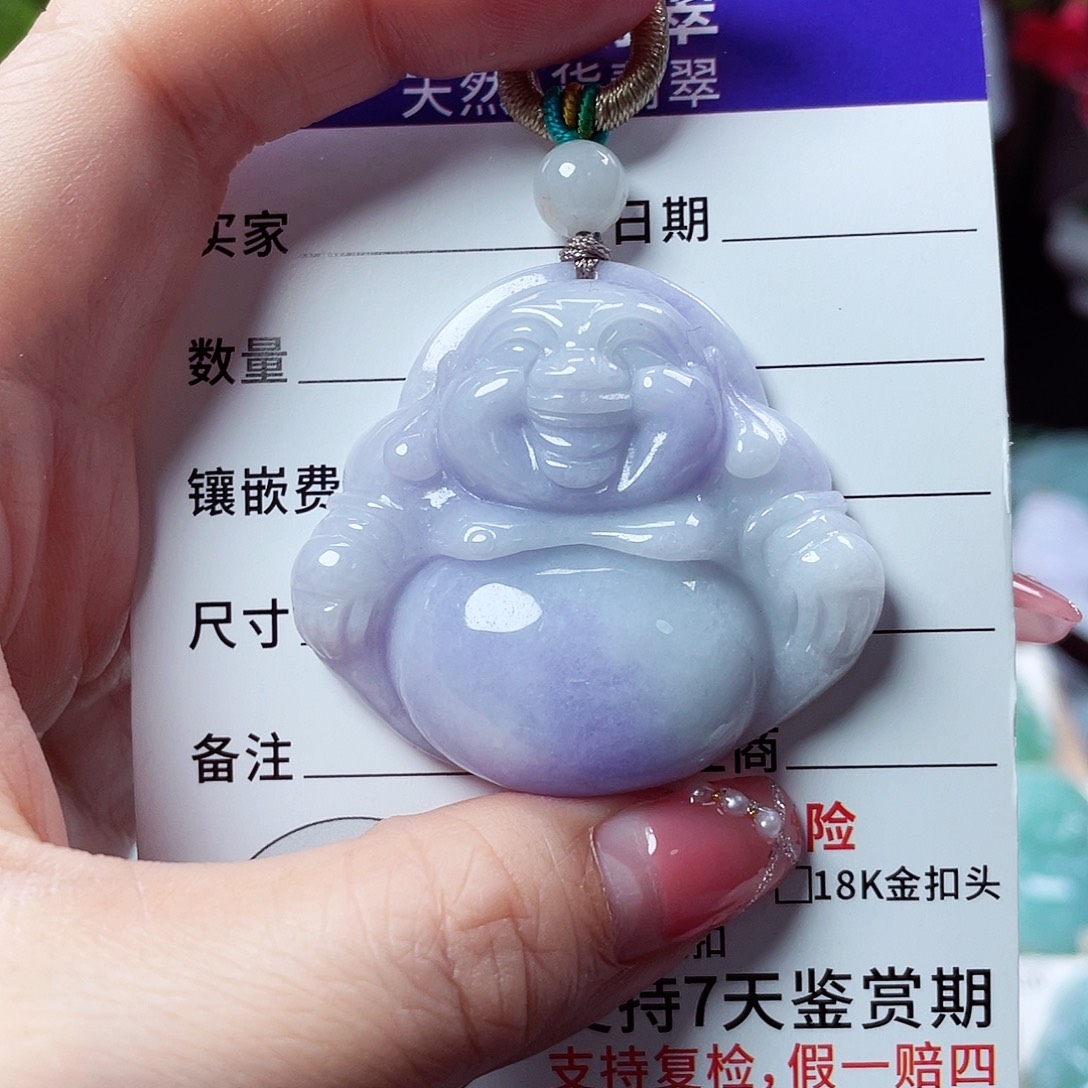 翡翠未镶嵌颈饰佛公20