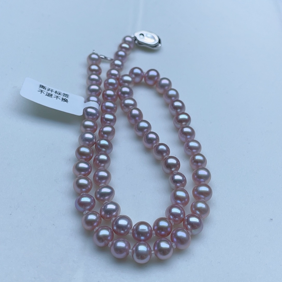 淡水珍珠颈饰银S925镶嵌