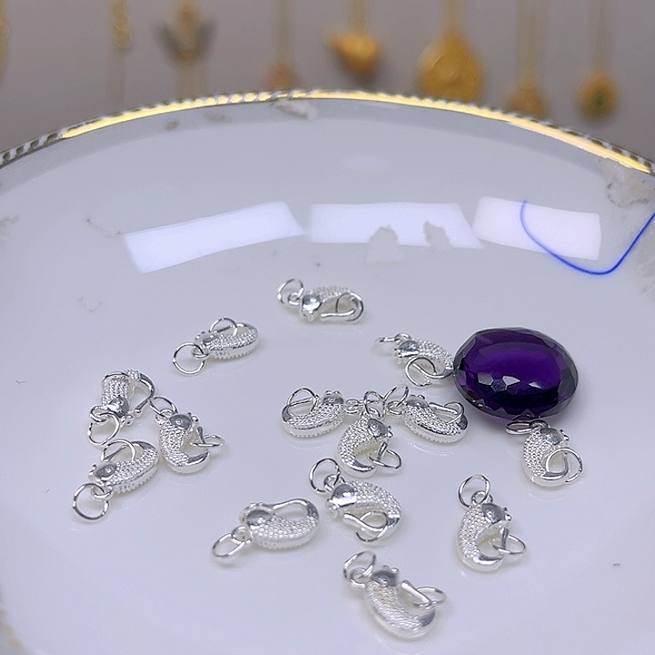 紫晶颈饰银S925镶嵌紫晶925镶嵌126