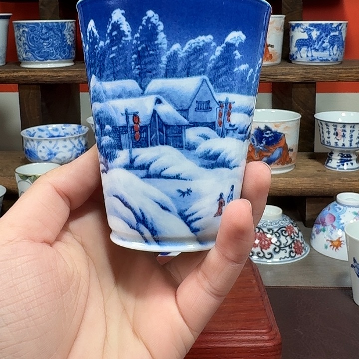 杯防拍链接 现代景德镇陶瓷杯