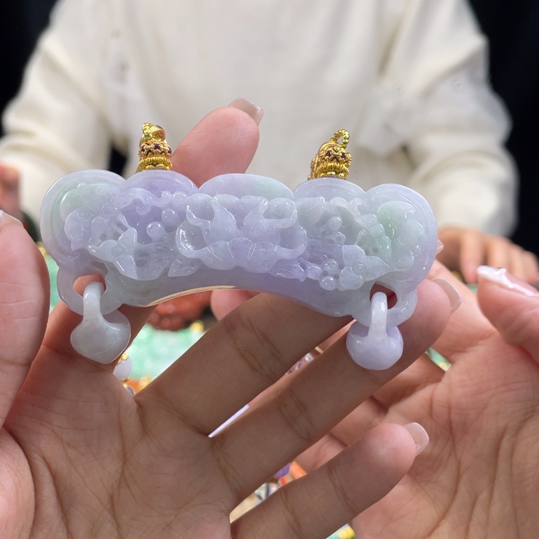 翡翠颈饰未镶嵌代编织