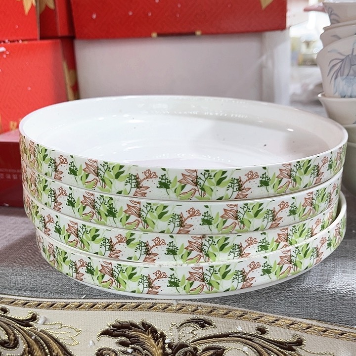 景德镇陶瓷陶瓷8寸盘4个