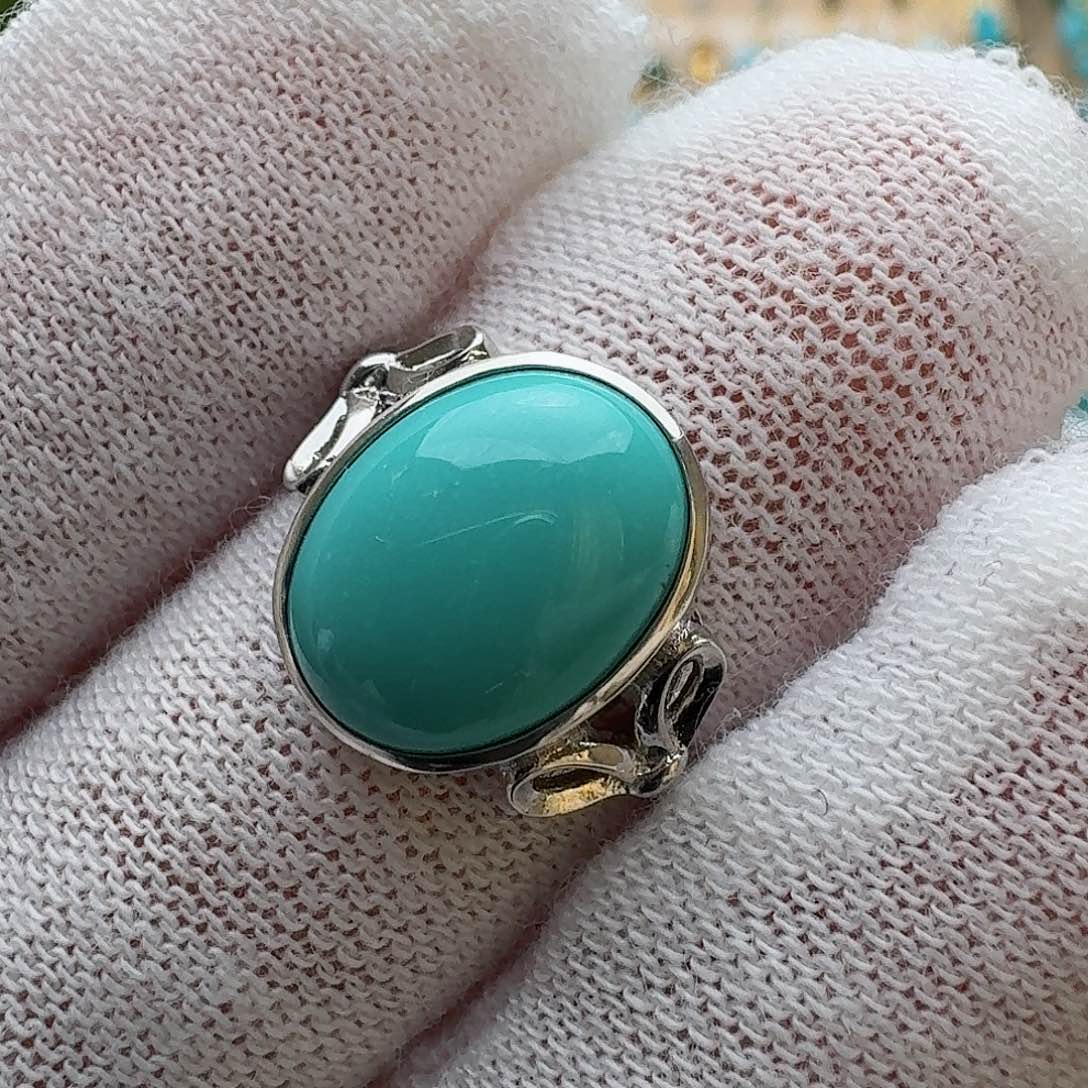 绿松石珠宝奇石银S925镶嵌
