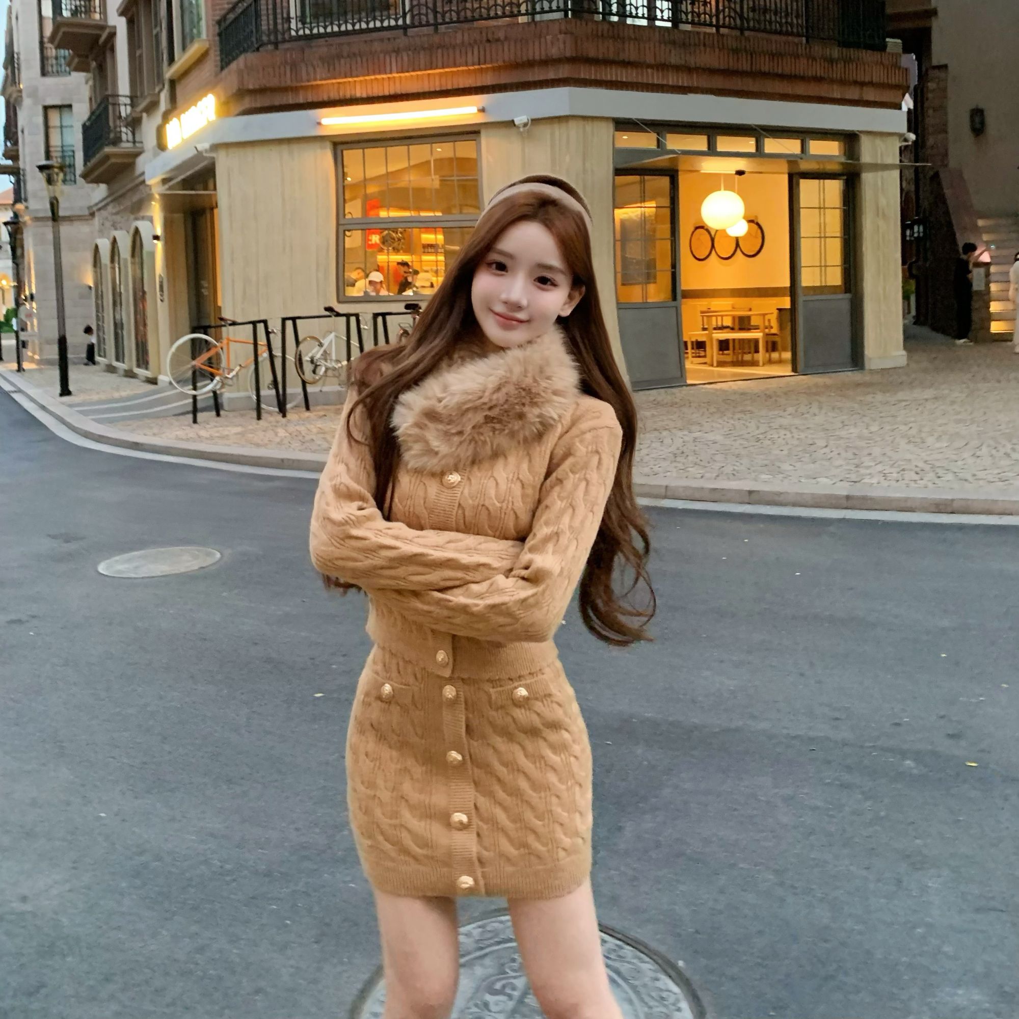 XUAN璇璇【温斯特套装】法式小香风气质秋冬厚款套装LWJ25D4TZ3768