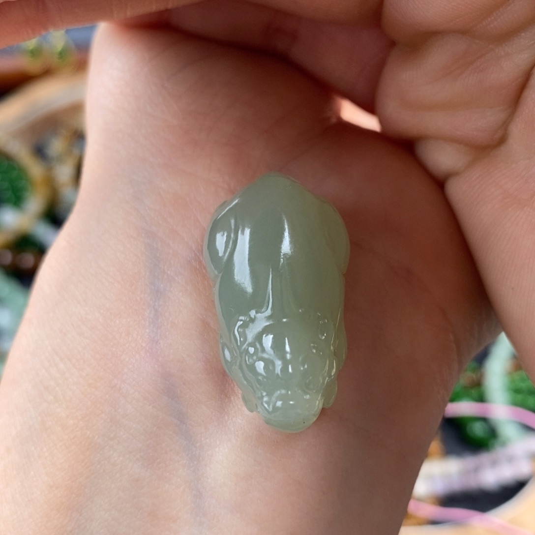 和田玉冰晴貔貅未镶嵌