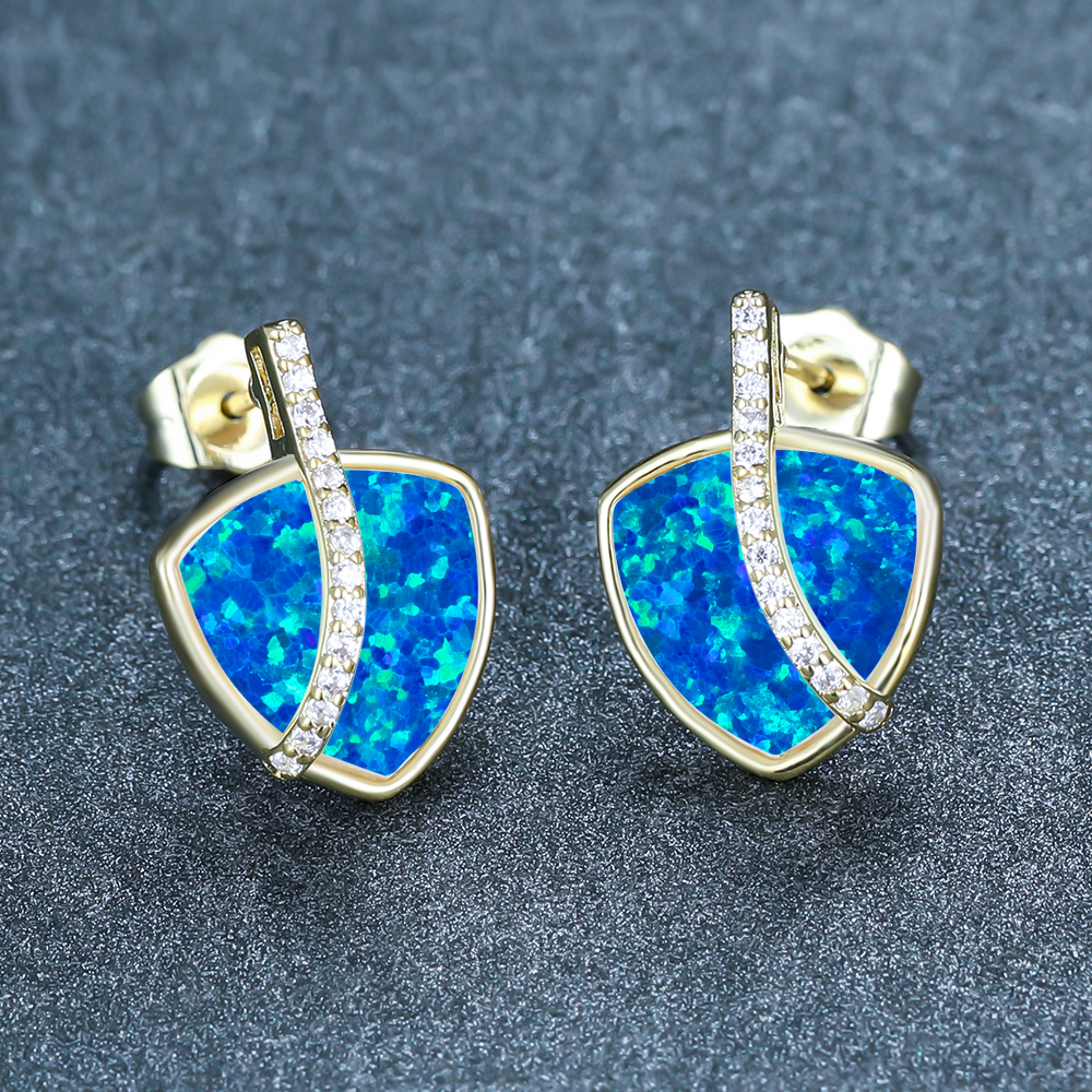 9405【原创欧泊opal系列】设计师澳宝耳饰