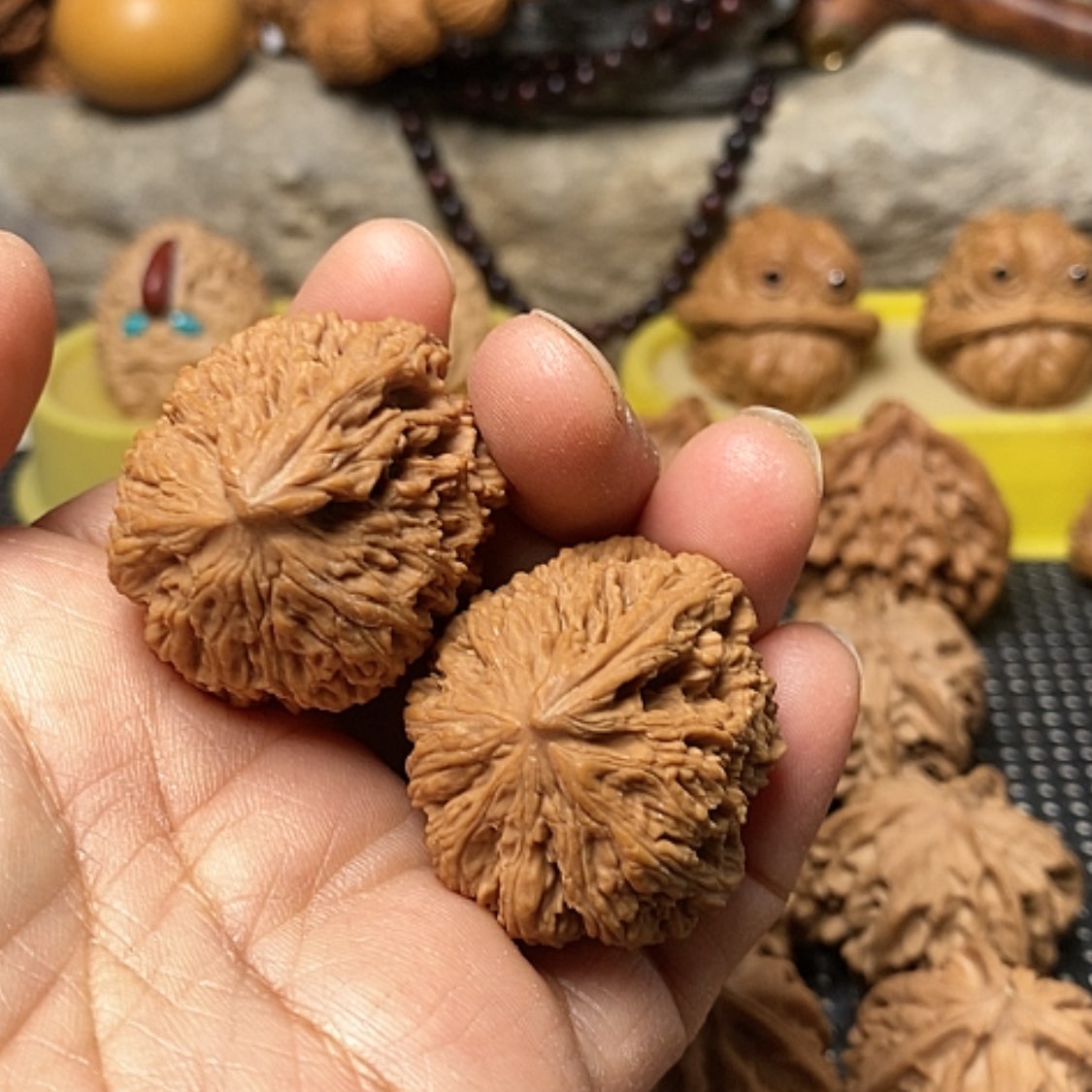 【闪购商品】把件文玩核桃有*人南疆一帆风顺