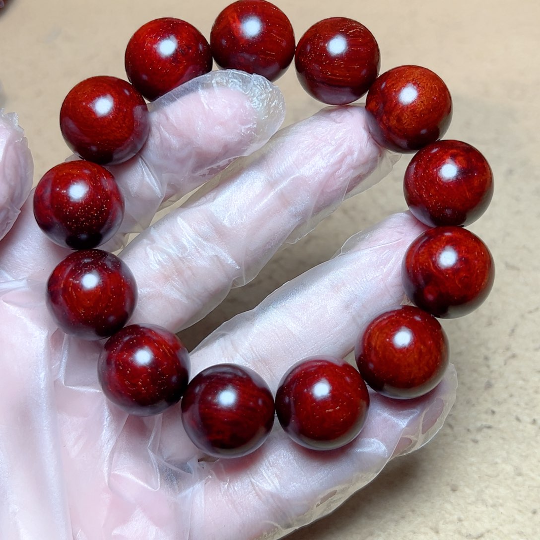 手串/手链小叶紫檀1.8龙鳞瘤疤金星