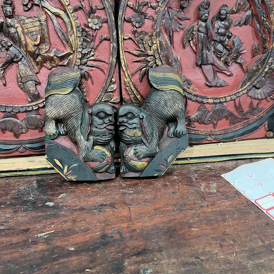 花板木雕，一物一拍