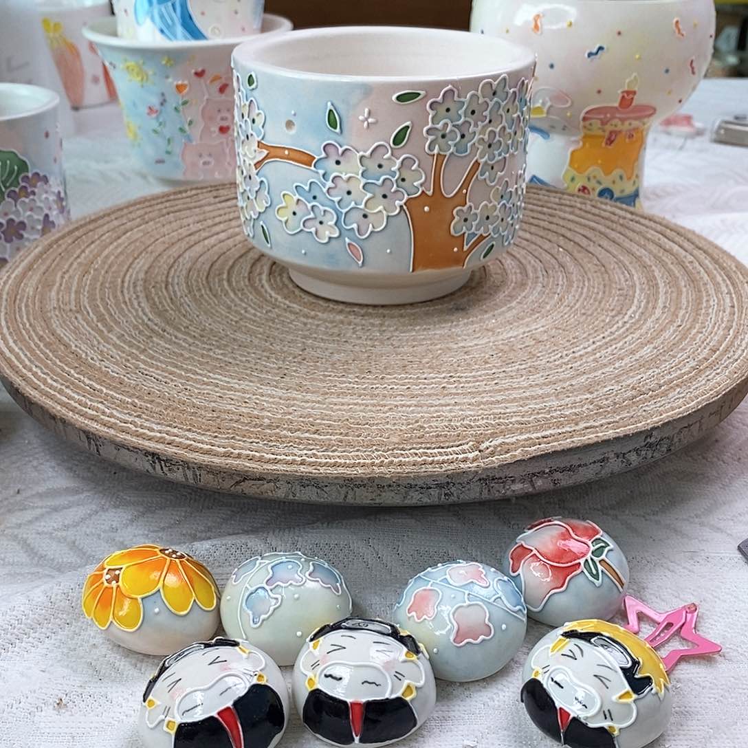 手工手绘制作陶瓷29花盆