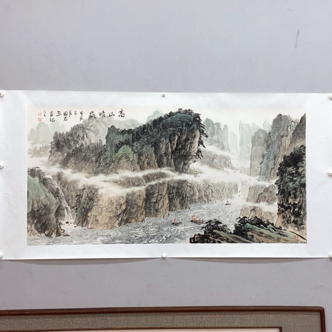 国画韦国春四尺真人真品