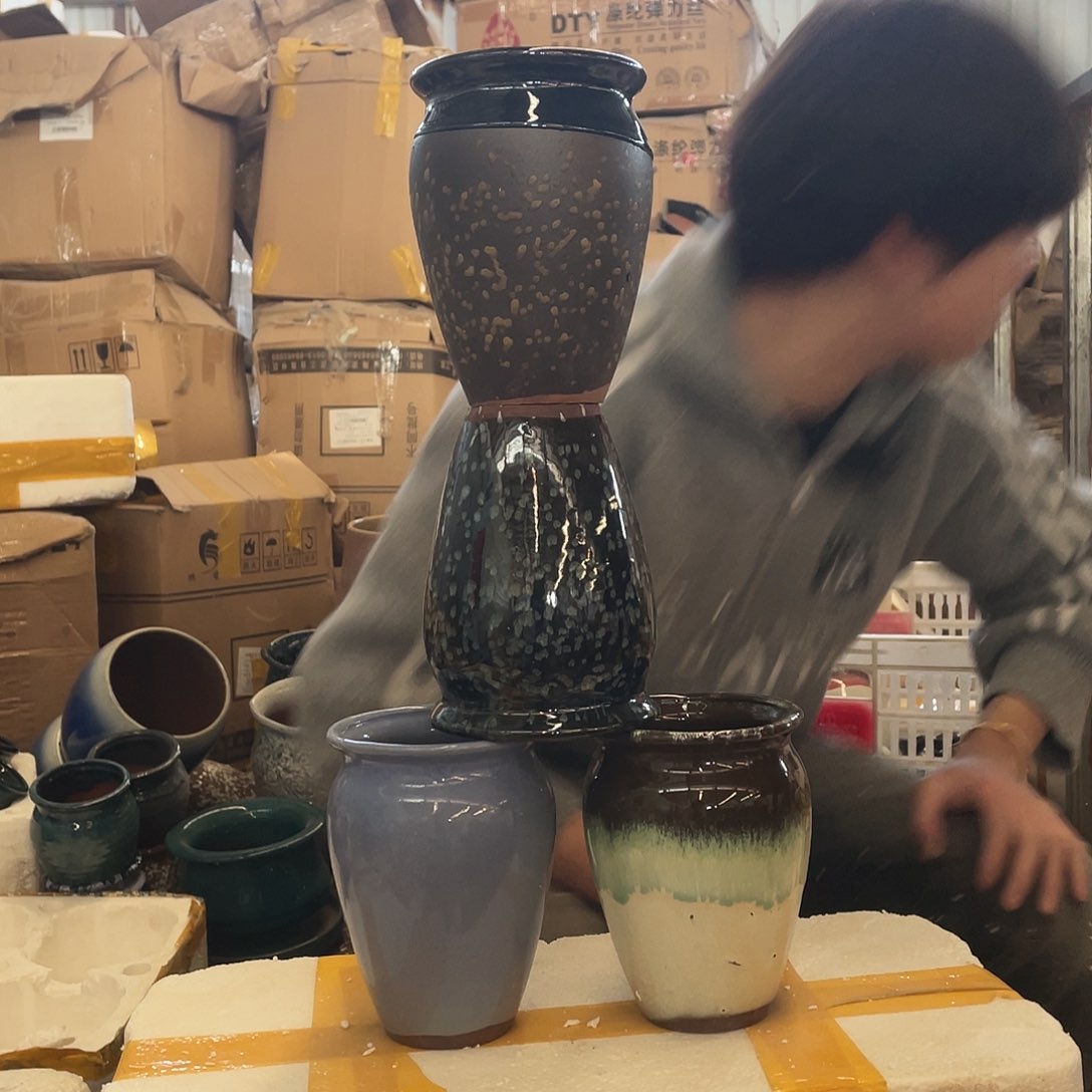 红陶宜兴紫砂花盆