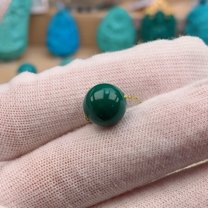 【闪购商品】绿松石配饰10mm未镶嵌龙****雅