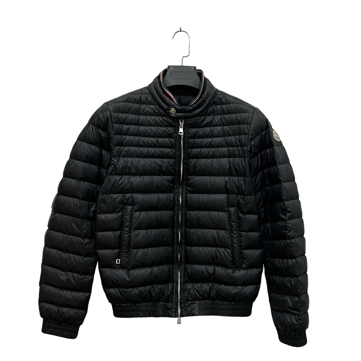 95新 MONCLER 蒙口 黑色轻薄羽绒服1码/95新/公价11500