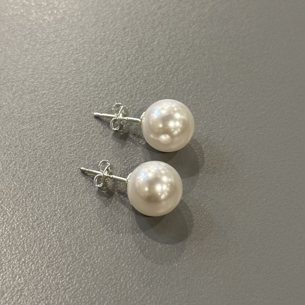 非金属仿珍珠耳饰 韩国以琳家 施家珍珠纯Y耳钉 法式高级感