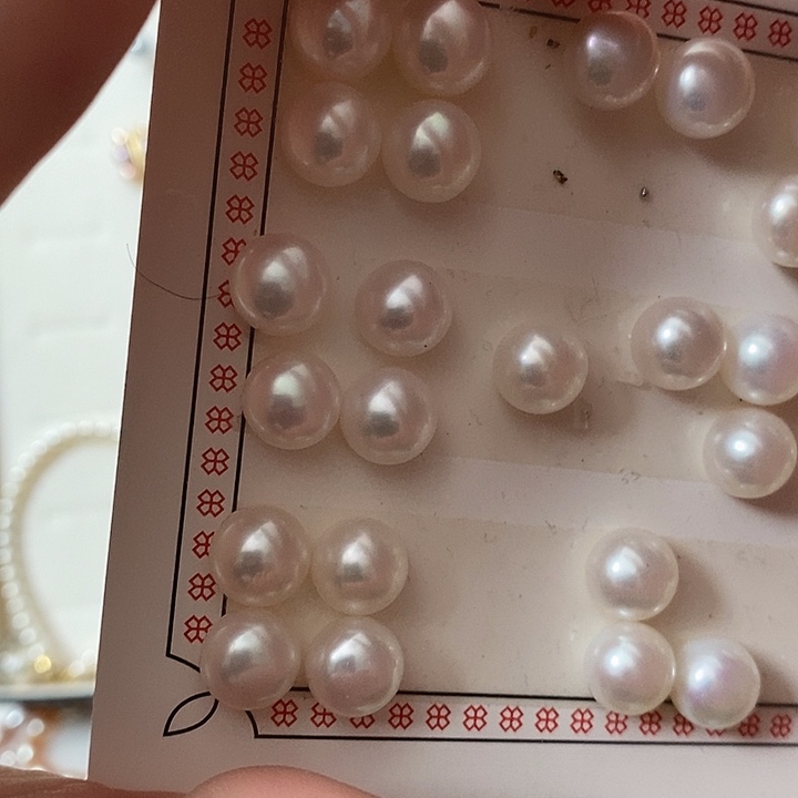 耳饰淡水珍珠银S925镶嵌