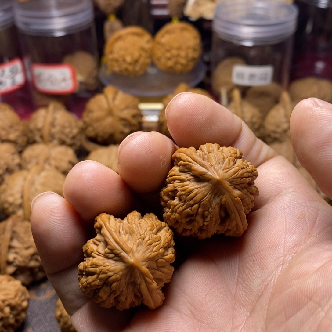 核桃手串/手链黑***）野生原装麦虎31.5