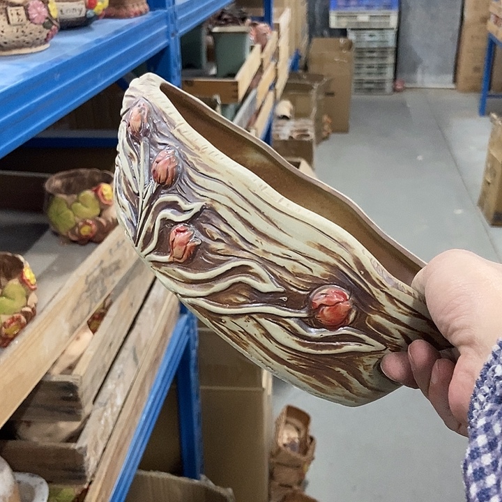 花盆单场满9.9发货23×16×8底部不平