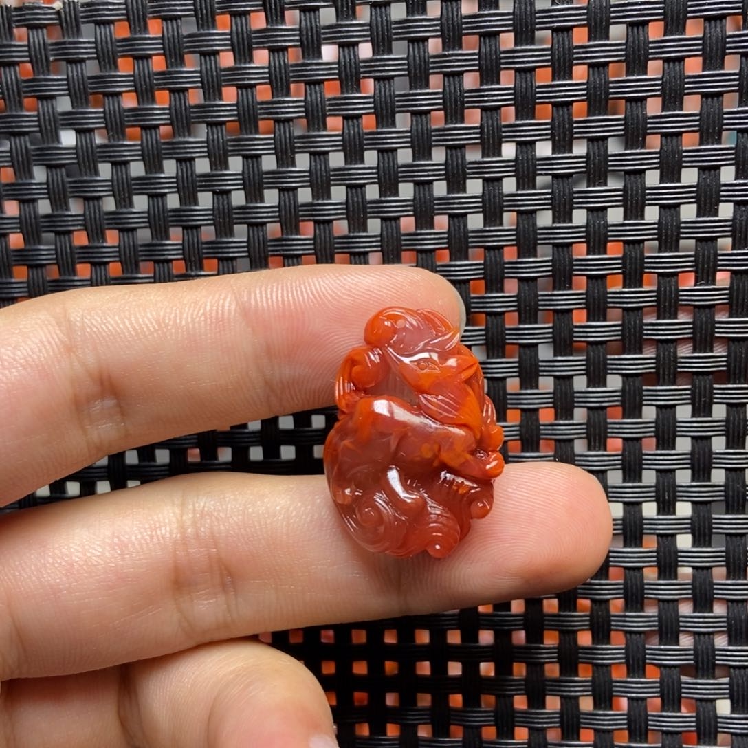 南红玛瑙未镶嵌吊坠(不含链)