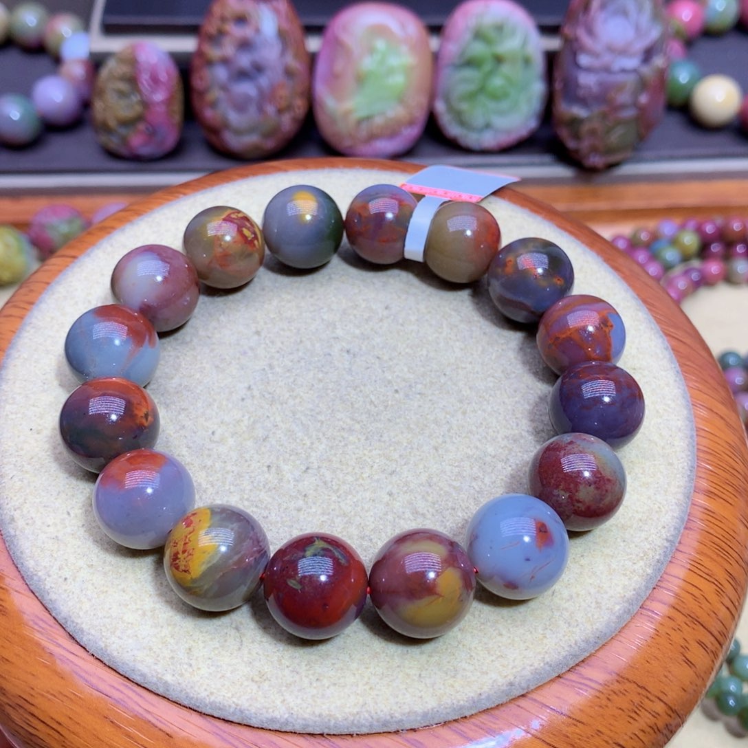 玛瑙手链未镶嵌盐源