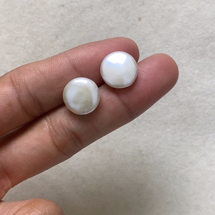 淡水珍珠耳饰银S925镶嵌