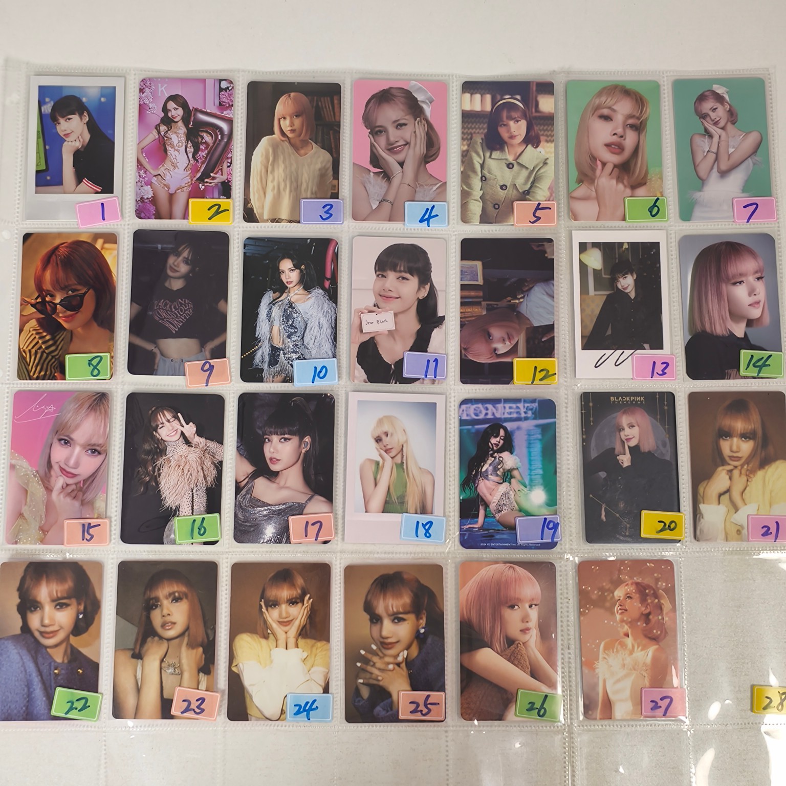 正品现货包邮blackpink墨lisa首尔演唱会场周小卡周边莎特典小卡