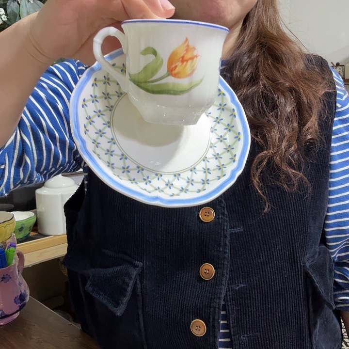 骨瓷郁金香咖啡杯