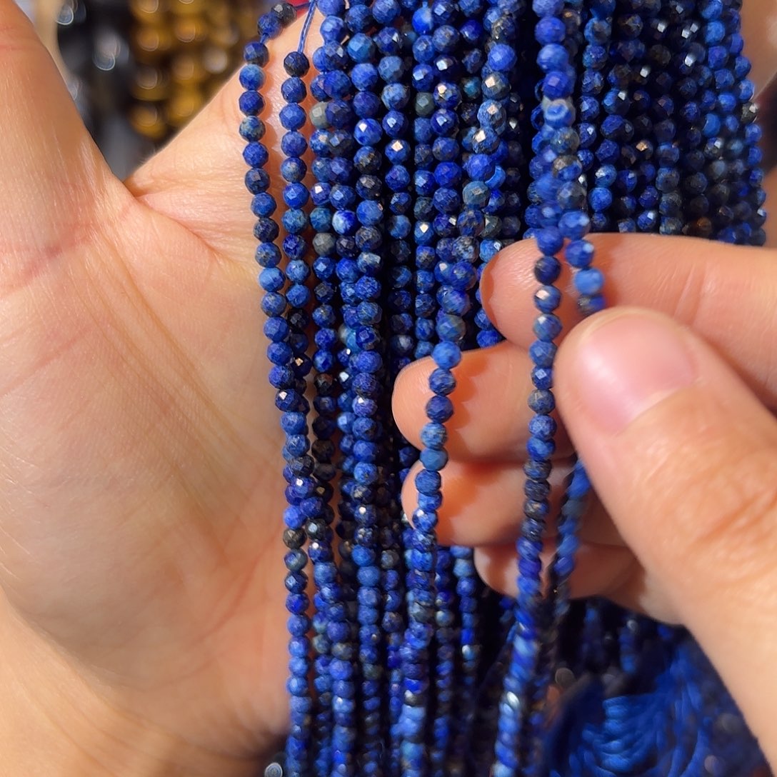 玛瑙/玉髓银S925镀金镶嵌珠宝半成品青金卡3一条