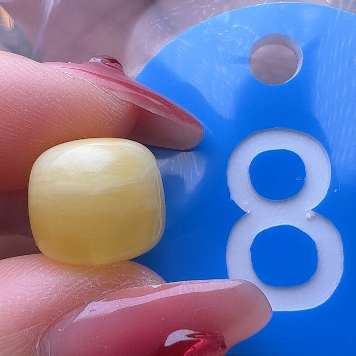 蜜蜡裸石未镶嵌微花粉 11mm 老型