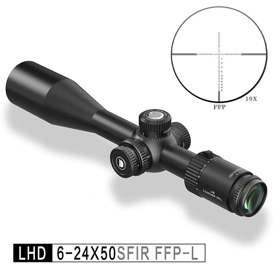 发现者LHD6-24X50SFIR FFP  L、Z前置变倍变焦防水光学十字望远镜