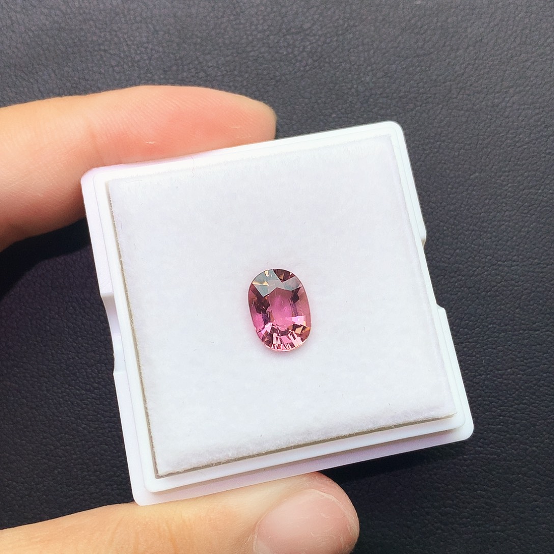 未镶嵌珠宝奇石碧玺天然蜜桃色碧玺裸石福利2ct