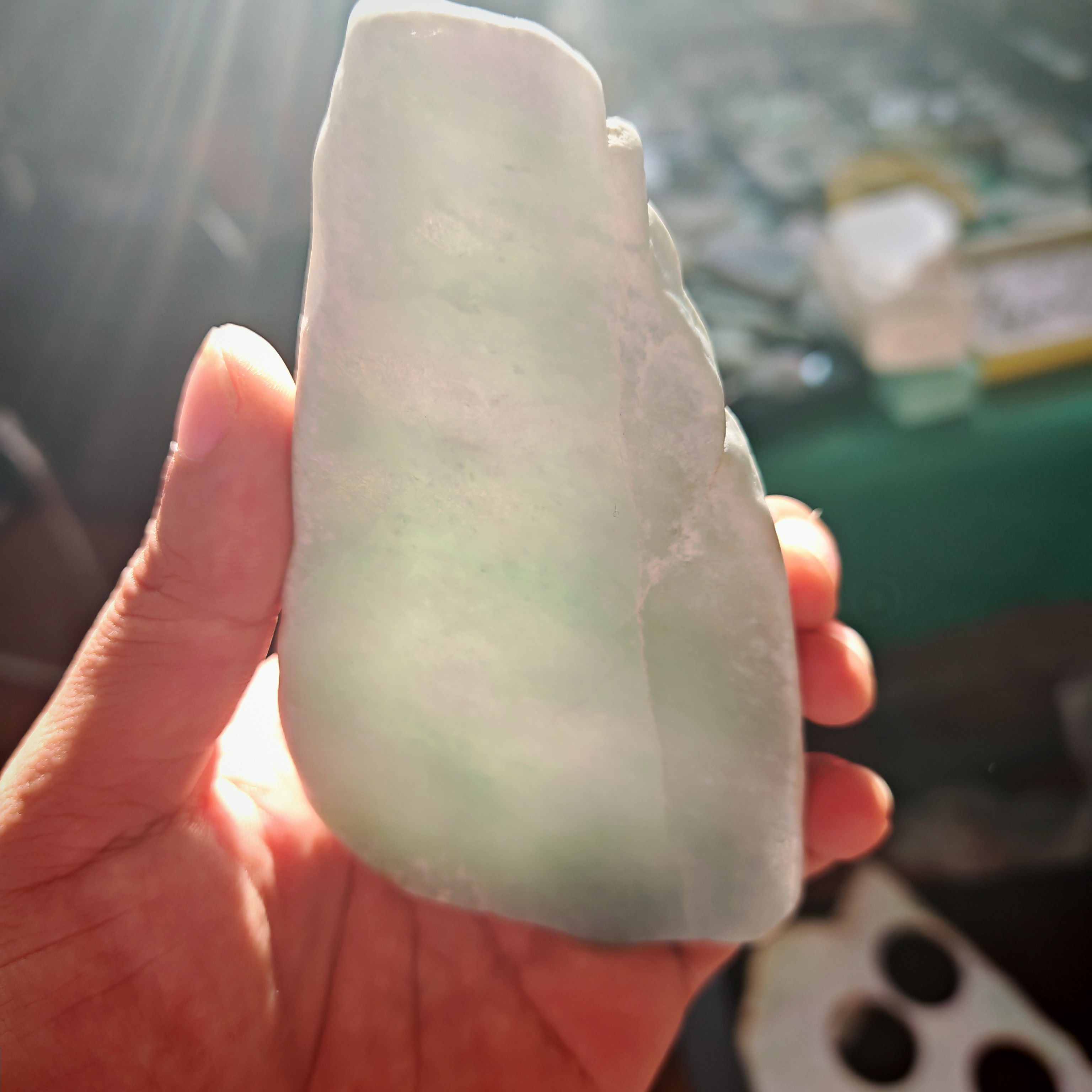 天然缅甸A货翡翠片料定制裸石毛料