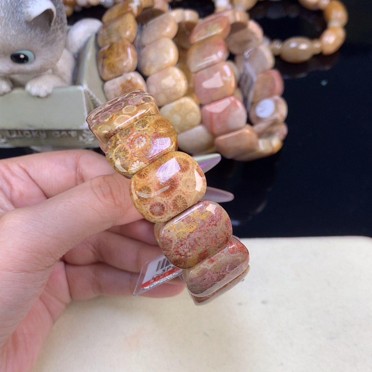 【闪购商品】颈饰未镶嵌硅化珊瑚（珊瑚玉）