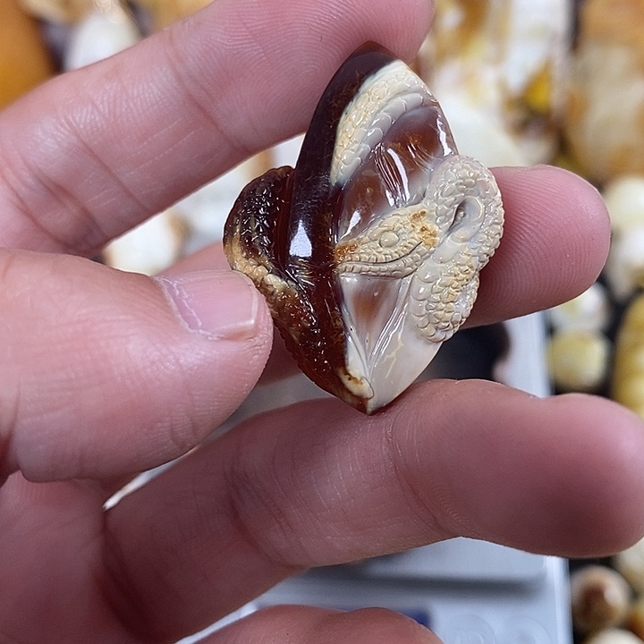 弓****琥珀未镶嵌裸石我