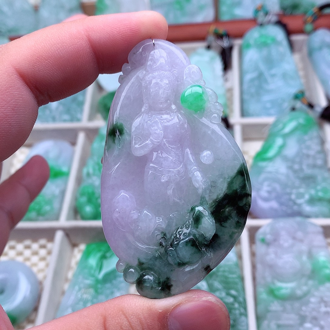 翡翠未镶嵌吊坠(不含链)