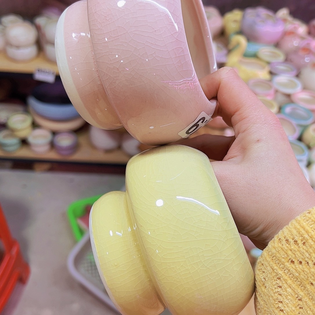 陶瓷花盆当场凑单12包邮