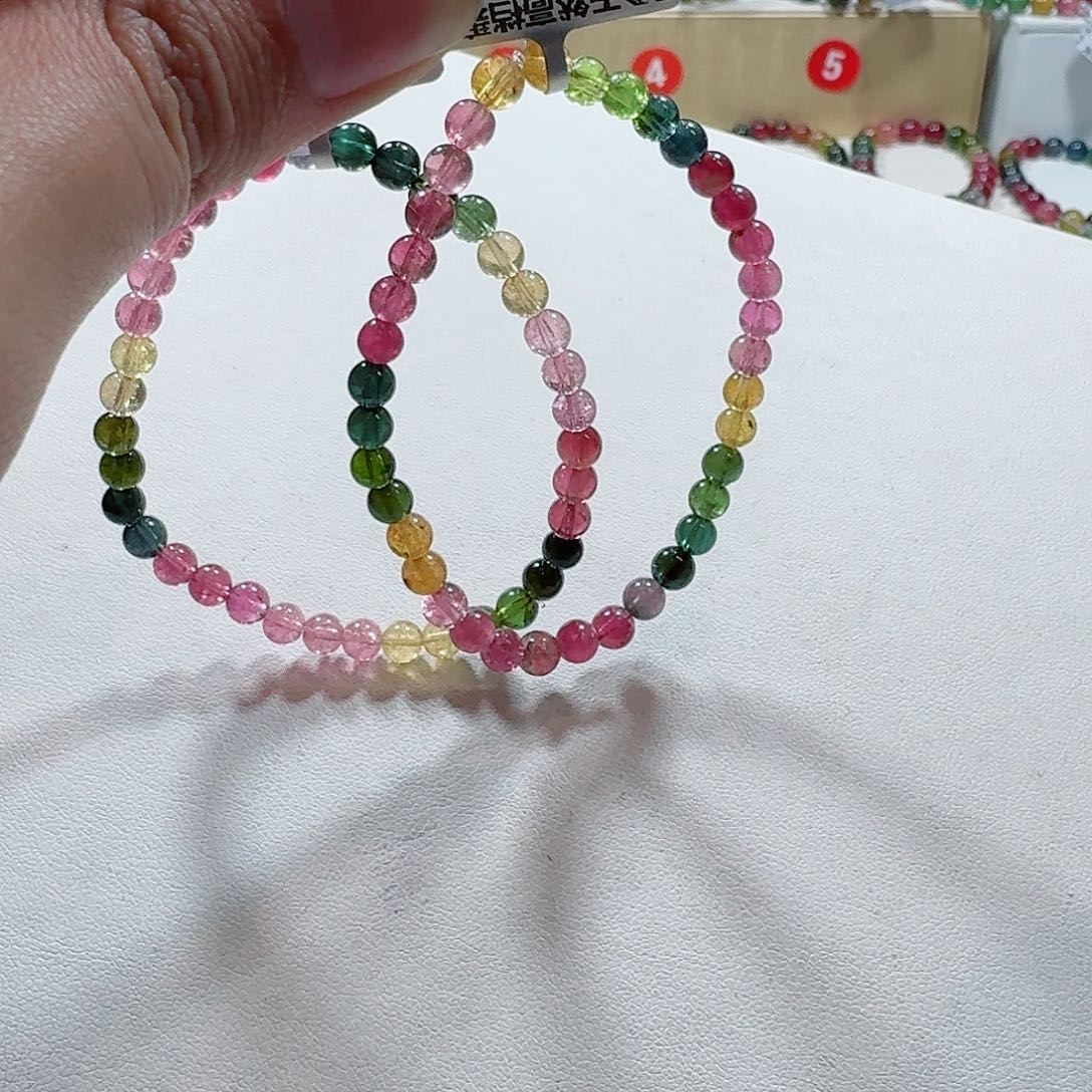 碧玺手链未镶嵌多样性发一条