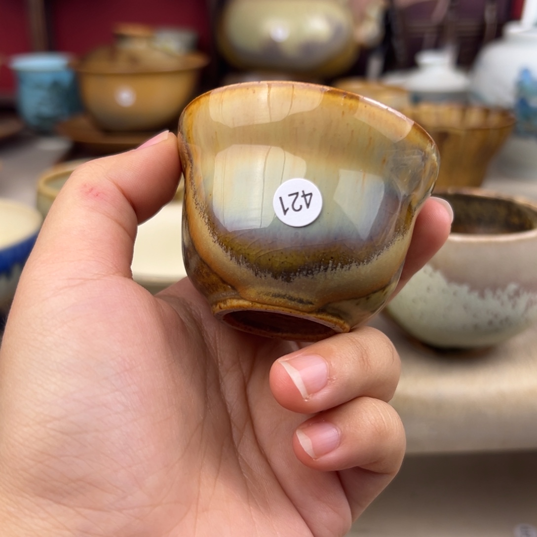 杯纯手工柴烧主人杯