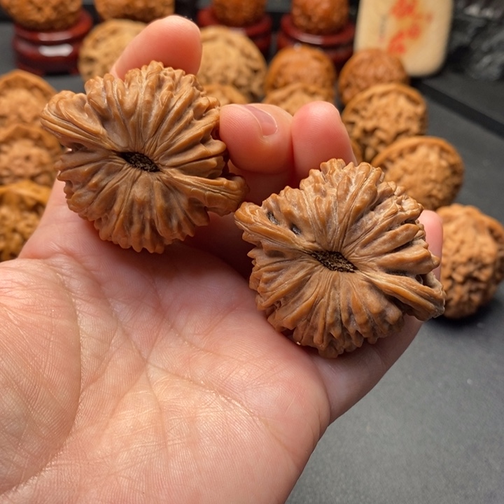 把件文玩核桃47尺磨盘楼