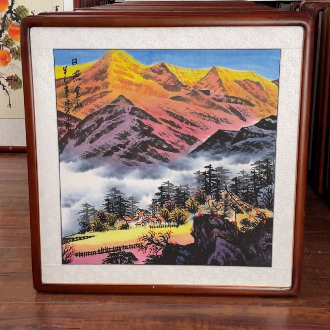 国画带框尺寸63*63厘米