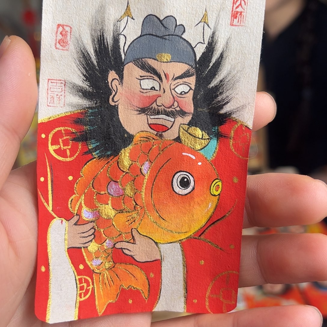 小***子纯手绘钟馗文创画