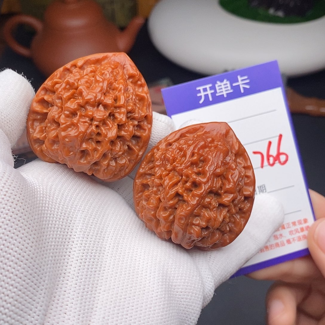 文玩核桃把件45官帽766