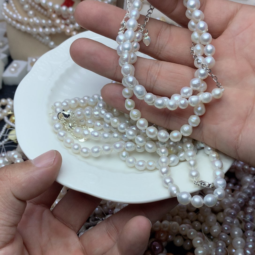 淡水珍珠3-4未镶嵌sl12手链