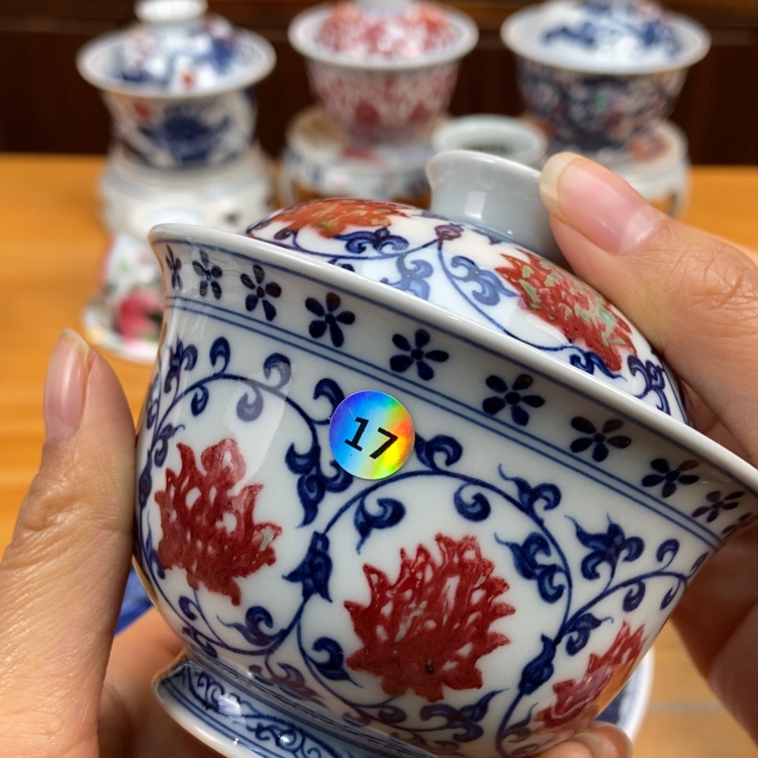 手绘现代茶具非古董