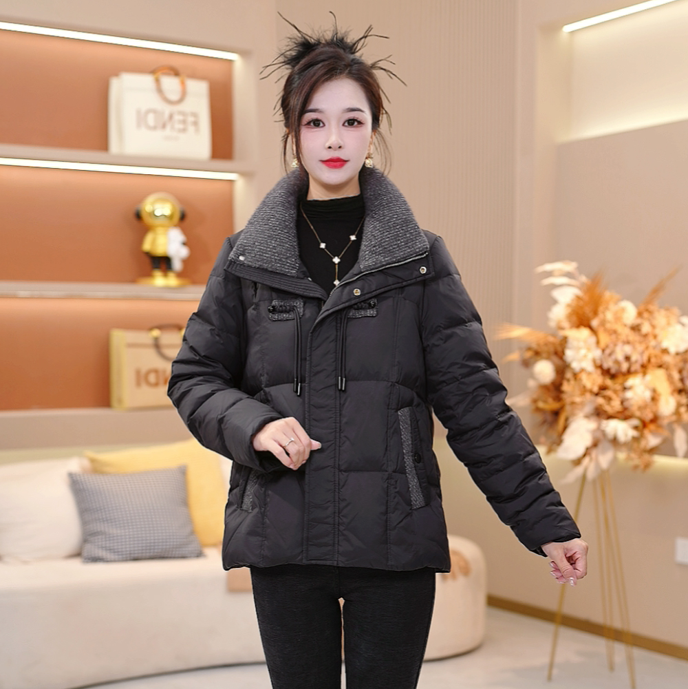 时尚洋气保暖加厚显瘦羽绒服新款新中式宽松2025年冬季SJYF3193