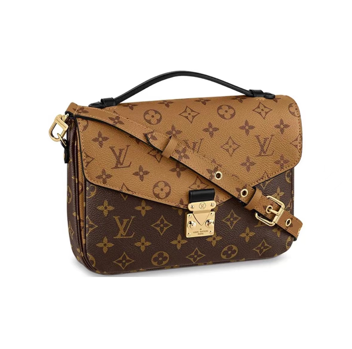 99新 LouisVuitton/路易威登 拼色/老花 邮差包