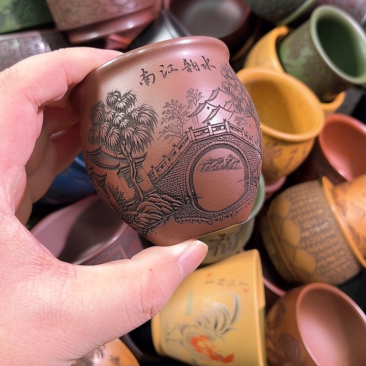 茶杯紫砂全手工紫砂主人杯